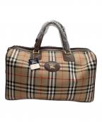 Burberry'sバーバリーズ）の古着「ミニボストンバッグ　ノバチェック」｜ベージュ