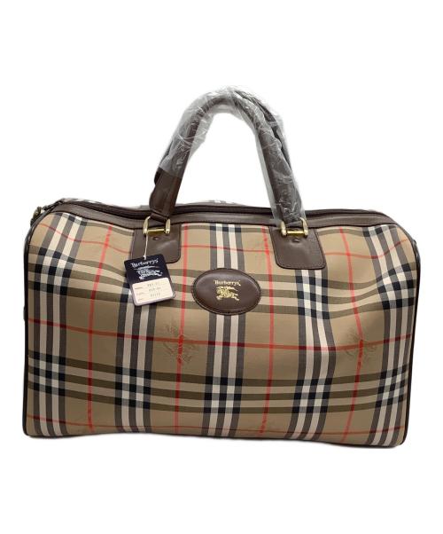 Burberry's（バーバリーズ）Burberry's (バーバリーズ) ミニボストンバッグ　ノバチェック ベージュ 未使用品の古着・服飾アイテム