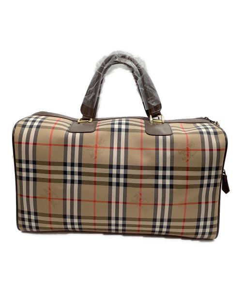 Burberry's（バーバリーズ）Burberry's (バーバリーズ) ミニボストンバッグ　ノバチェック ベージュ 未使用品の古着・服飾アイテム
