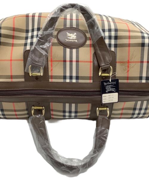 Burberry's（バーバリーズ）Burberry's (バーバリーズ) ミニボストンバッグ　ノバチェック ベージュ 未使用品の古着・服飾アイテム