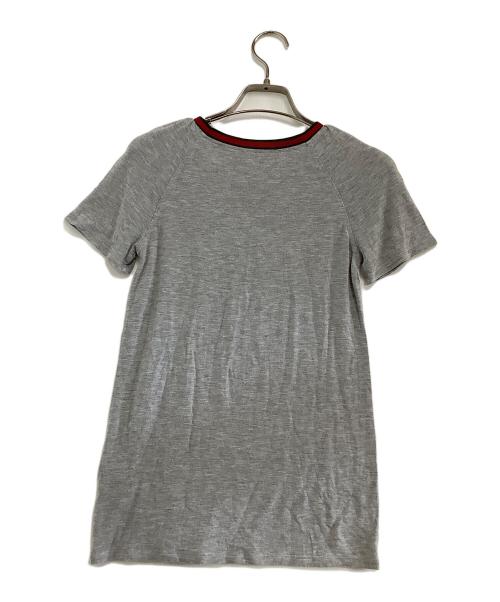 GUCCI（グッチ）GUCCI (グッチ) 半袖カットソー　リボン グレー サイズ:12の古着・服飾アイテム