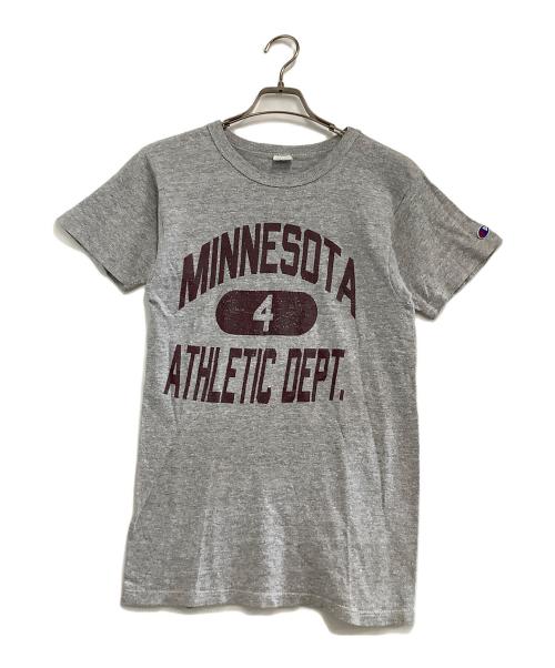 Champion（チャンピオン）Champion (チャンピオン) 半袖Tシャツ　MINNESOTA グレー サイズ:Sの古着・服飾アイテム