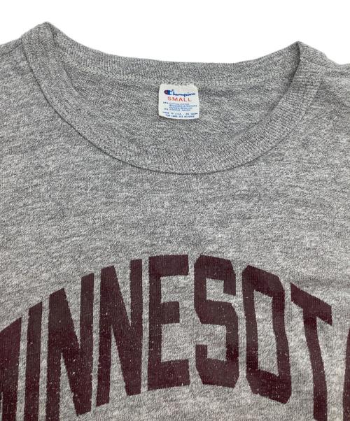 Champion（チャンピオン）Champion (チャンピオン) 半袖Tシャツ　MINNESOTA グレー サイズ:Sの古着・服飾アイテム