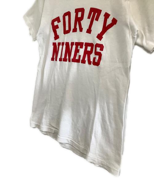 Champion（チャンピオン）Champion (チャンピオン) 半袖Tシャツ　FORTY NINERS レッド×ホワイト サイズ:Sの古着・服飾アイテム