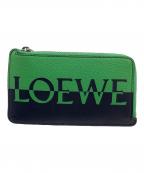 LOEWEロエベ）の古着「カードケース フラグメントケース」｜グリーン×ネイビー