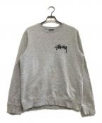 stussyステューシー）の古着「ロゴスウェット」｜グレー