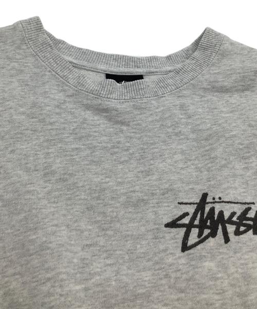 stussy（ステューシー）stussy (ステューシー) ロゴスウェット グレー サイズ:Sの古着・服飾アイテム