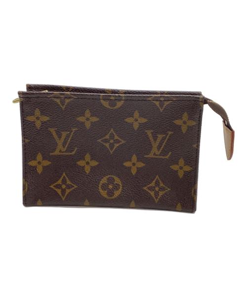 LOUIS VUITTON（ルイ ヴィトン）LOUIS VUITTON (ルイ ヴィトン) ポーチ モノグラム ポシェットトワレット15 ブラウンの古着・服飾アイテム