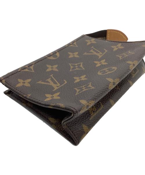 LOUIS VUITTON（ルイ ヴィトン）LOUIS VUITTON (ルイ ヴィトン) ポーチ モノグラム ポシェットトワレット15 ブラウンの古着・服飾アイテム
