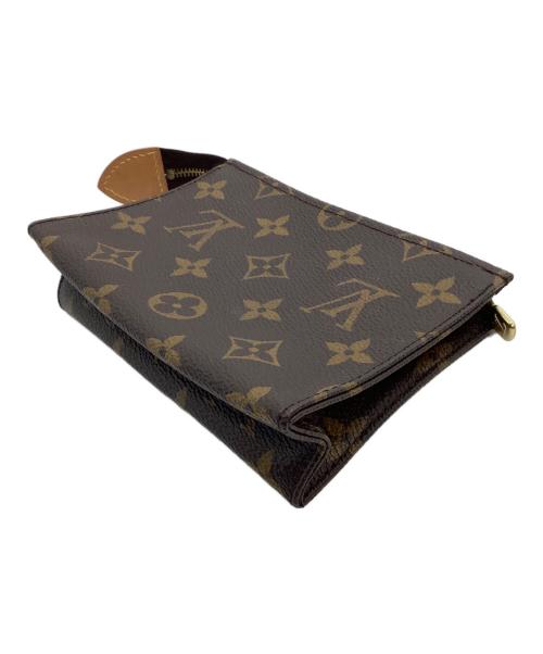 LOUIS VUITTON（ルイ ヴィトン）LOUIS VUITTON (ルイ ヴィトン) ポーチ モノグラム ポシェットトワレット15 ブラウンの古着・服飾アイテム