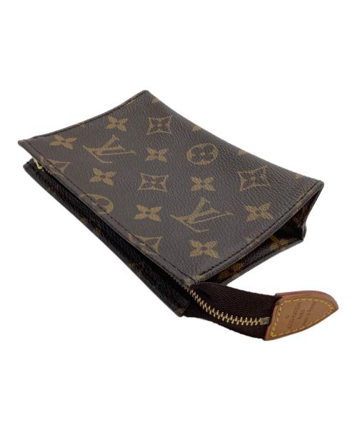 LOUIS VUITTON（ルイ ヴィトン）LOUIS VUITTON (ルイ ヴィトン) ポーチ モノグラム ポシェットトワレット15 ブラウンの古着・服飾アイテム