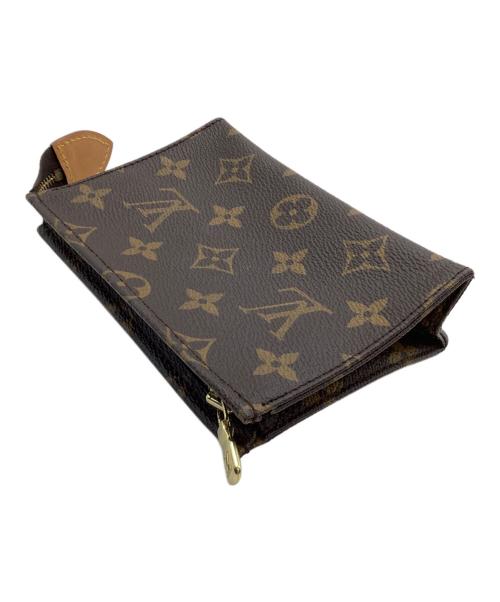 LOUIS VUITTON（ルイ ヴィトン）LOUIS VUITTON (ルイ ヴィトン) ポーチ モノグラム ポシェットトワレット15 ブラウンの古着・服飾アイテム