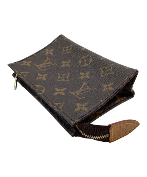 LOUIS VUITTON（ルイ ヴィトン）LOUIS VUITTON (ルイ ヴィトン) ポーチ モノグラム ポシェットトワレット15 ブラウンの古着・服飾アイテム