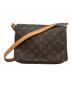 LOUIS VUITTON（ルイ ヴィトン）の古着「ショルダーバッグ　モノグラム　ミュゼットタンゴ ショートストラップ　」｜ブラウン