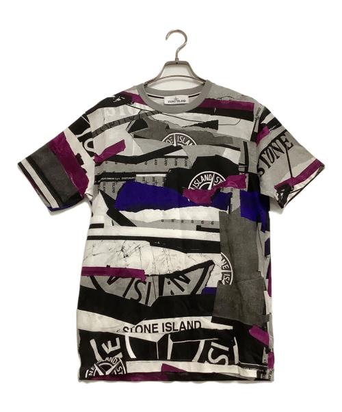 STONE ISLAND（ストーンアイランド）STONE ISLAND (ストーンアイランド) 半袖Tシャツ グレー サイズ:Mの古着・服飾アイテム