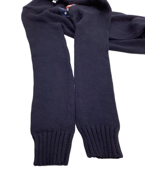POLO RALPH LAUREN（ポロ・ラルフローレン）POLO RALPH LAUREN (ポロ・ラルフローレン) 厚手ニット　星条旗 ネイビー サイズ:XSの古着・服飾アイテム
