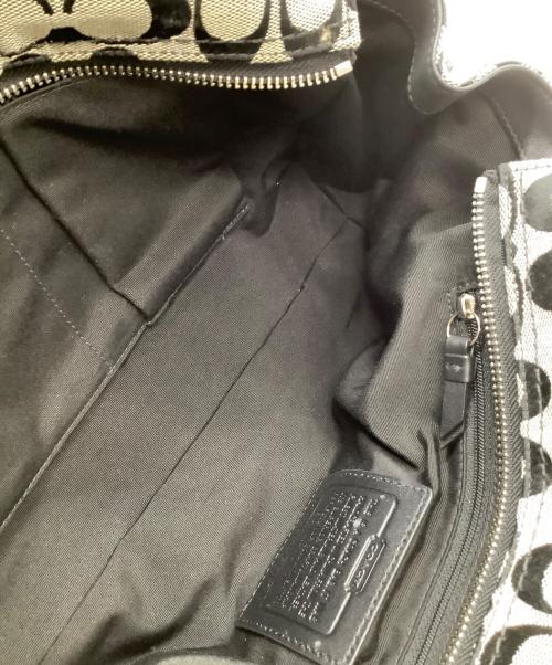 COACH（コーチ）COACH (コーチ) バッグ シグネチャー グレー×ブラックの古着・服飾アイテム