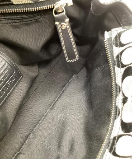 COACH（コーチ）COACH (コーチ) バッグ シグネチャー グレー×ブラックの古着・服飾アイテム