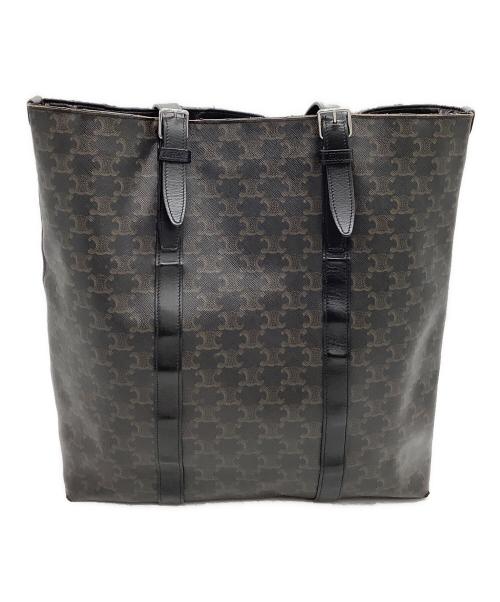 CELINE（セリーヌ）CELINE (セリーヌ) トートバッグ　トリオンフ ブラックの古着・服飾アイテム