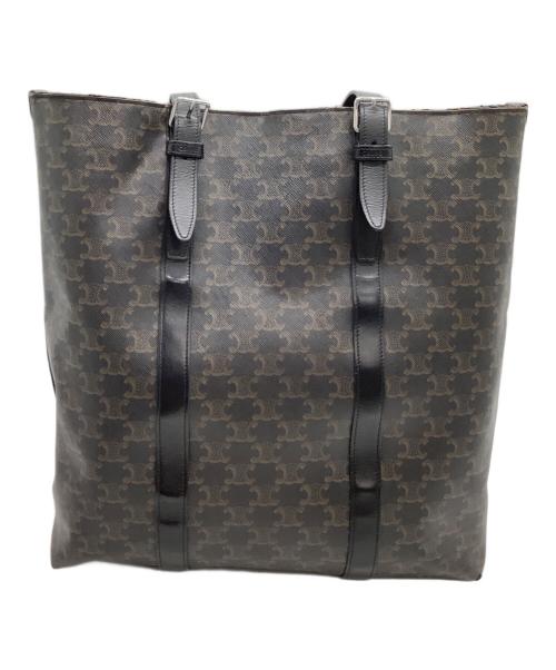CELINE（セリーヌ）CELINE (セリーヌ) トートバッグ　トリオンフ ブラックの古着・服飾アイテム