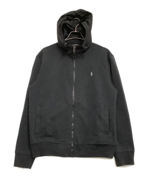 POLO RALPH LAUREN（ポロ・ラルフローレン）POLO RALPH LAUREN (ポロ・ラルフローレン) ジップパーカー　切替 ブラック サイズ:Mの古着・服飾アイテム