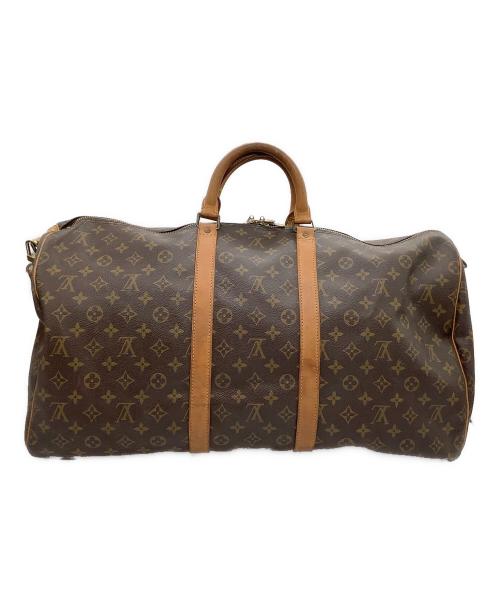 LOUIS VUITTON（ルイ ヴィトン）LOUIS VUITTON (ルイ ヴィトン) ボストンバッグ　モノグラム　キーポル・バンドリエール55 ブラウンの古着・服飾アイテム