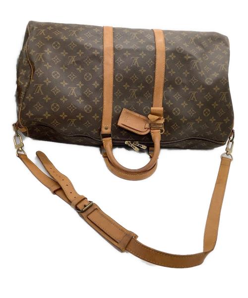 LOUIS VUITTON（ルイ ヴィトン）LOUIS VUITTON (ルイ ヴィトン) ボストンバッグ　モノグラム　キーポル・バンドリエール55 ブラウンの古着・服飾アイテム