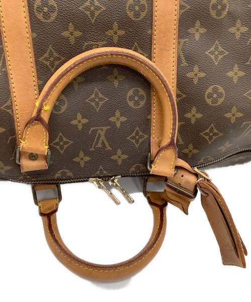 LOUIS VUITTON（ルイ ヴィトン）LOUIS VUITTON (ルイ ヴィトン) ボストンバッグ　モノグラム　キーポル・バンドリエール55 ブラウンの古着・服飾アイテム