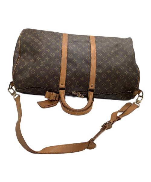 LOUIS VUITTON（ルイ ヴィトン）LOUIS VUITTON (ルイ ヴィトン) ボストンバッグ　モノグラム　キーポル・バンドリエール55 ブラウンの古着・服飾アイテム