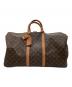 LOUIS VUITTON（ルイ ヴィトン）の古着「ボストンバッグ　モノグラム　キーポル・バンドリエール55」｜ブラウン