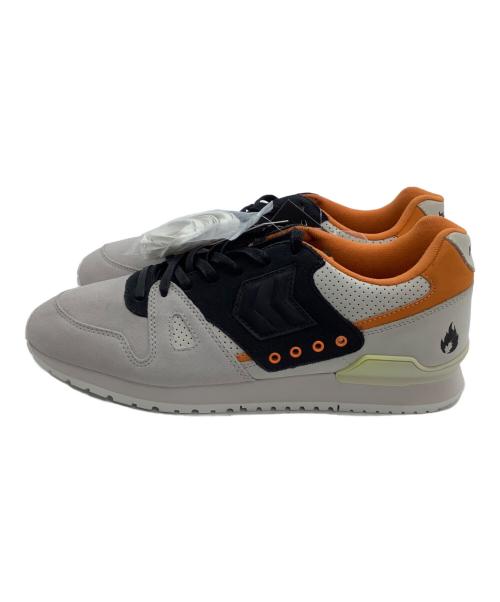 hummel（ヒュンメル）hummel (ヒュンメル) スニーカー HML X HANON MARATHONA OG グレー×オレンジ サイズ:28 未使用品の古着・服飾アイテム
