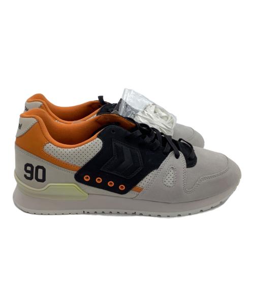 hummel（ヒュンメル）hummel (ヒュンメル) スニーカー HML X HANON MARATHONA OG グレー×オレンジ サイズ:28 未使用品の古着・服飾アイテム