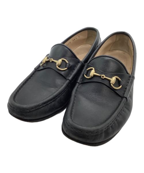 GUCCI（グッチ）GUCCI (グッチ) ビットローファー ブラック サイズ:36 1/2の古着・服飾アイテム