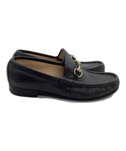 GUCCI（グッチ）GUCCI (グッチ) ビットローファー ブラック サイズ:36 1/2の古着・服飾アイテム