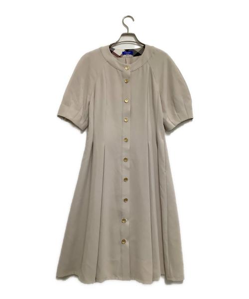 BLUE LABEL CRESTBRIDGE（ブルーレーベルクレストブリッジ）BLUE LABEL CRESTBRIDGE (ブルーレーベルクレストブリッジ) 半袖ワンピース ベージュ サイズ:38の古着・服飾アイテム