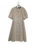 BLUE LABEL CRESTBRIDGE（ブルーレーベルクレストブリッジ）の古着「半袖ワンピース」｜ベージュ