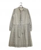 BLUE LABEL CRESTBRIDGEブルーレーベルクレストブリッジ）の古着「長袖ワンピース」｜ホワイト