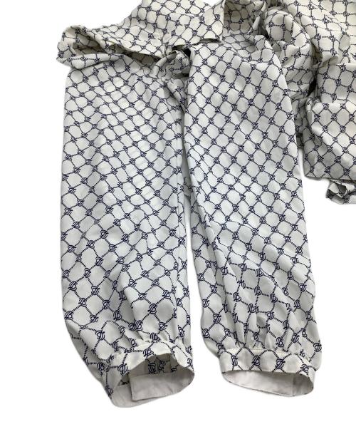 BLUE LABEL CRESTBRIDGE（ブルーレーベルクレストブリッジ）BLUE LABEL CRESTBRIDGE (ブルーレーベルクレストブリッジ) 長袖ワンピース ホワイト サイズ:38の古着・服飾アイテム