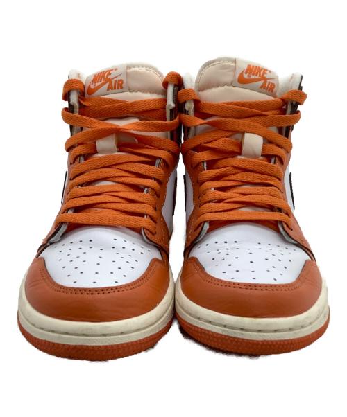 NIKE（ナイキ）NIKE (ナイキ) ハイカットスニーカー　Air Jordan 1 High OG オレンジ×ホワイト サイズ:24.5の古着・服飾アイテム