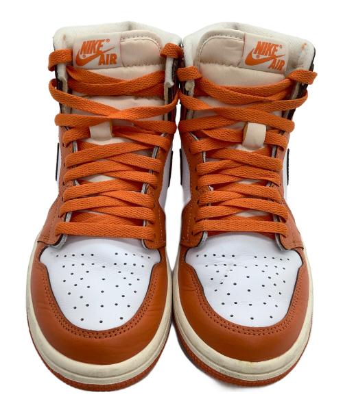 NIKE（ナイキ）NIKE (ナイキ) ハイカットスニーカー　Air Jordan 1 High OG オレンジ×ホワイト サイズ:24.5の古着・服飾アイテム