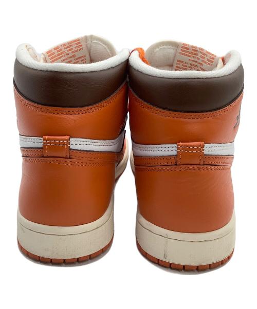 NIKE（ナイキ）NIKE (ナイキ) ハイカットスニーカー　Air Jordan 1 High OG オレンジ×ホワイト サイズ:24.5の古着・服飾アイテム