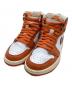 NIKE（ナイキ）の古着「ハイカットスニーカー　Air Jordan 1 High OG」｜オレンジ×ホワイト