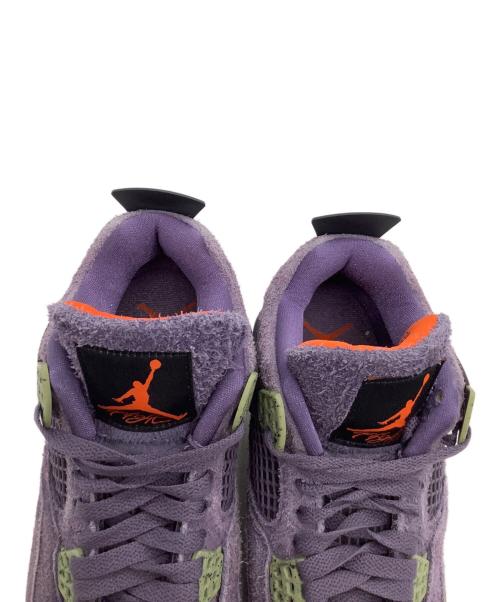 NIKE（ナイキ）NIKE (ナイキ) ローカットスニーカー AIR JORDAN4 パープル サイズ:24.5の古着・服飾アイテム