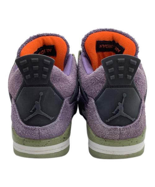 NIKE（ナイキ）NIKE (ナイキ) ローカットスニーカー AIR JORDAN4 パープル サイズ:24.5の古着・服飾アイテム