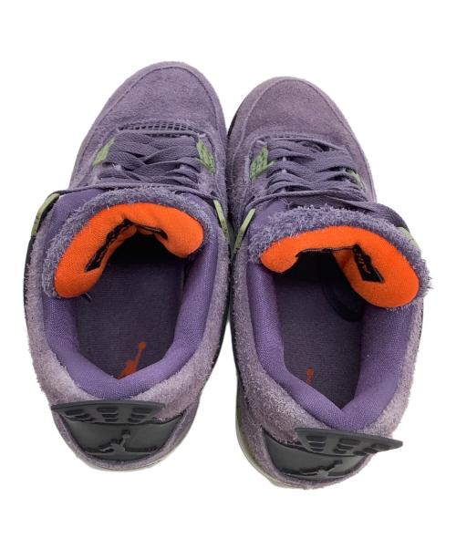 NIKE（ナイキ）NIKE (ナイキ) ローカットスニーカー AIR JORDAN4 パープル サイズ:24.5の古着・服飾アイテム