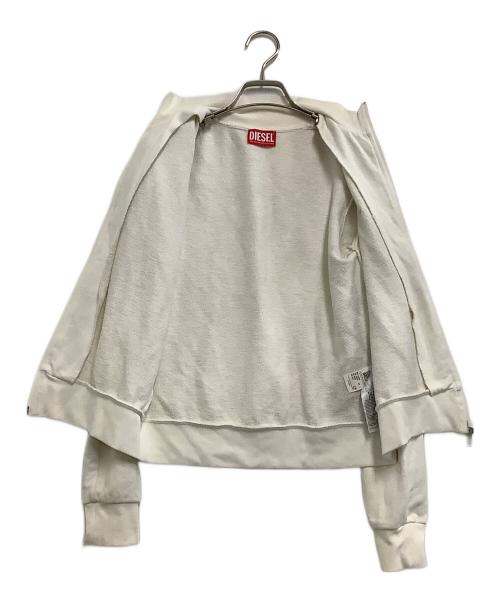 DIESEL（ディーゼル）DIESEL (ディーゼル) トラックジャケット　F-JAM-D ホワイト サイズ:Sの古着・服飾アイテム