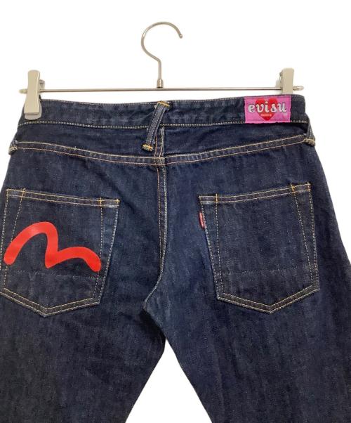 EVISU（エヴィス）EVISU (エヴィス) デニムパンツ　ローライズ インディゴ サイズ:25の古着・服飾アイテム
