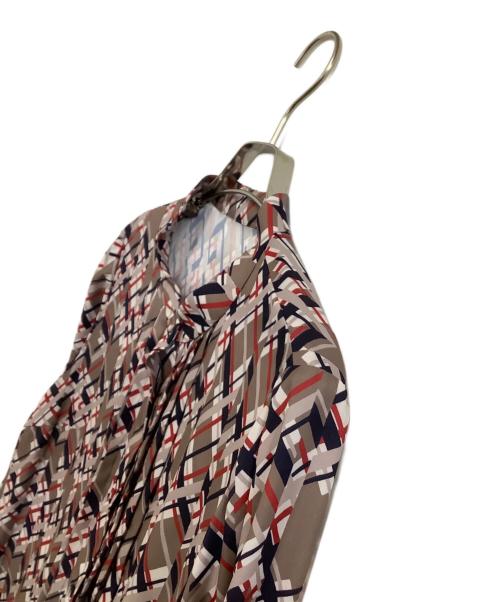 Leilian（レリアン）Leilian (レリアン) 長袖ワンピース ベージュ サイズ:11の古着・服飾アイテム