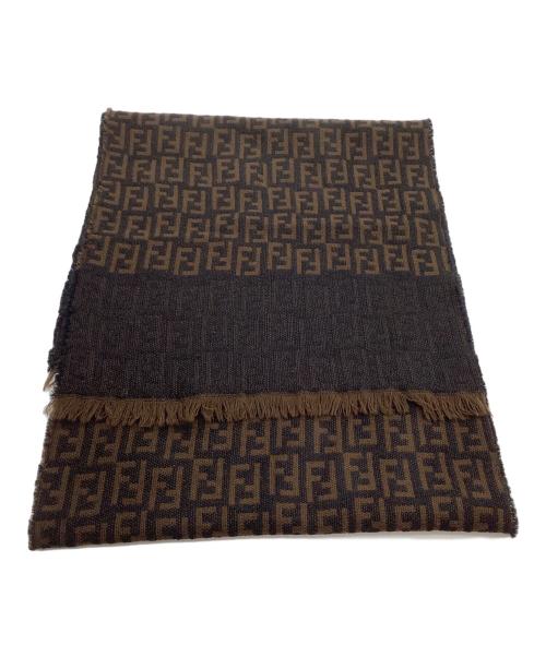 FENDI（フェンディ）FENDI (フェンディ) ストール ズッカ ブラウンの古着・服飾アイテム