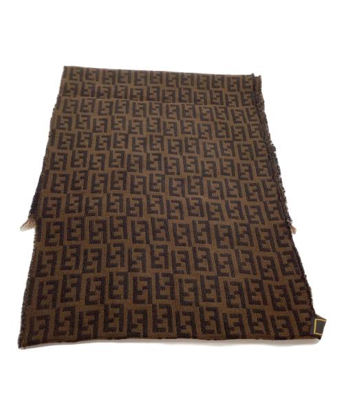 FENDI（フェンディ）FENDI (フェンディ) ストール ズッカ ブラウンの古着・服飾アイテム